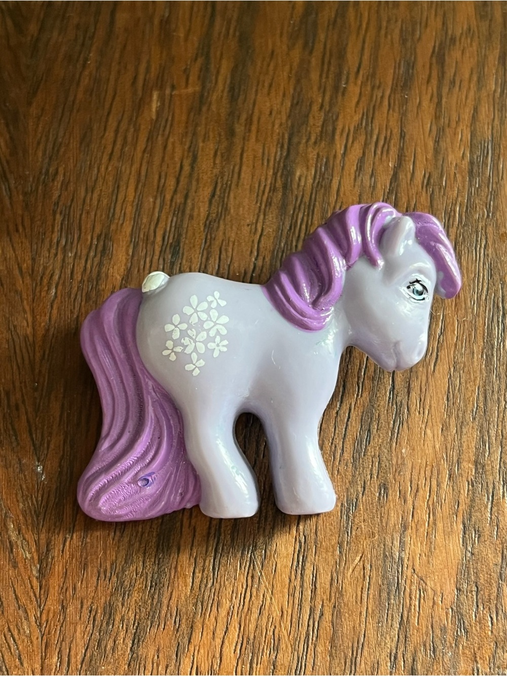 Vintage 1983 Hasbro My Little Pony blossom Unicorn Pin Brooch G1